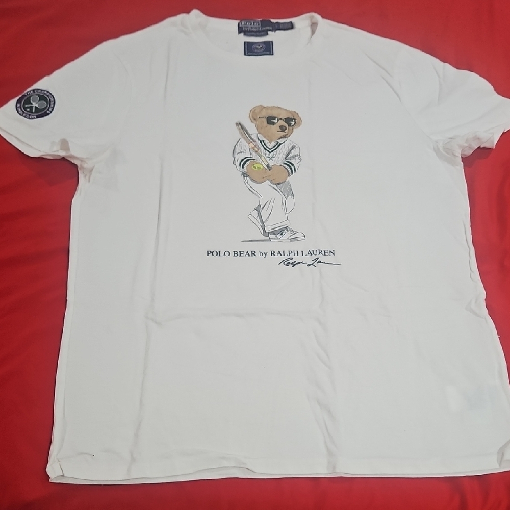 Polo by Ralph Lauren White Short Sleeve Tee with Bear Design